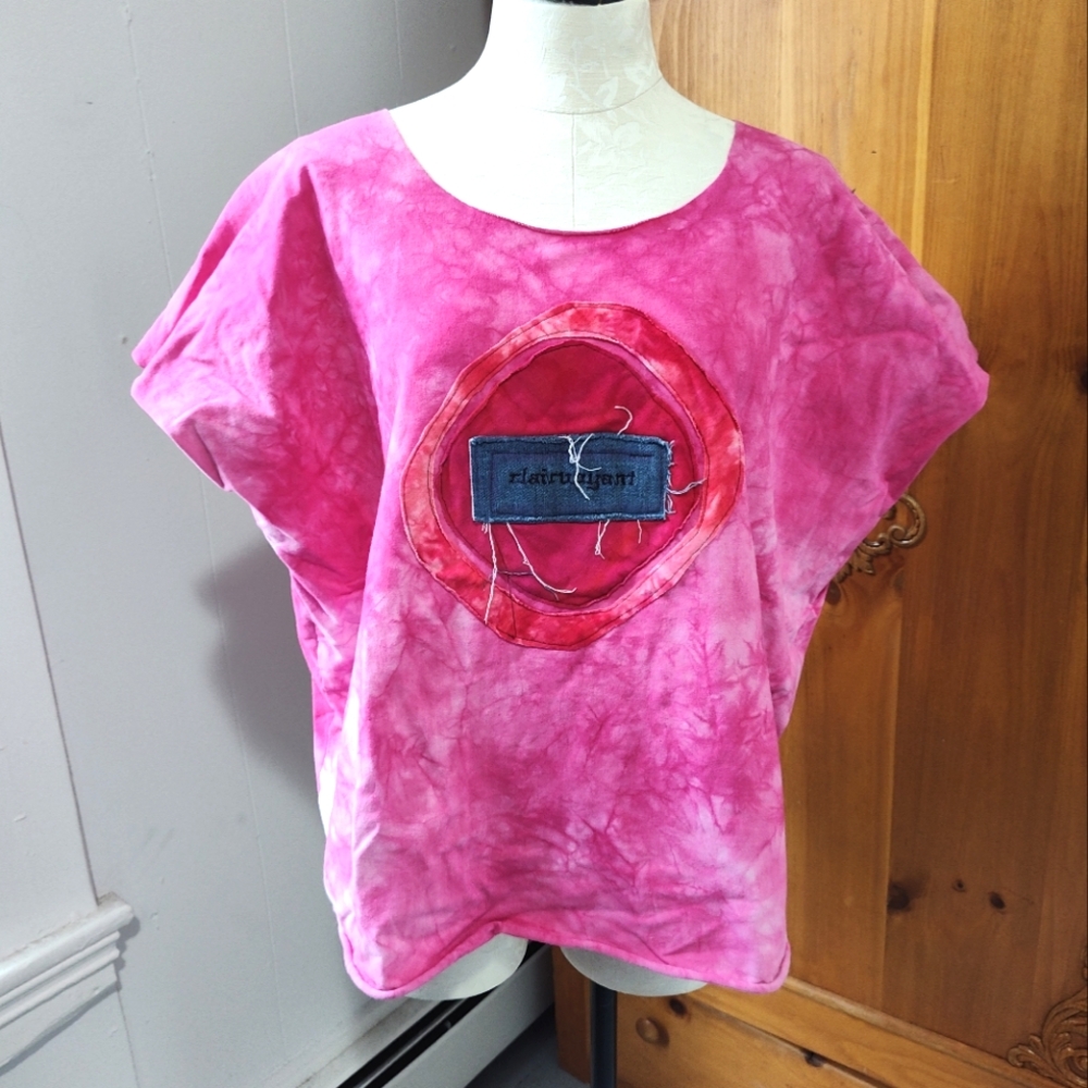 Oversized tie dye handmade top